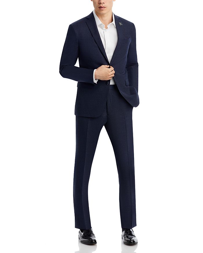 John Varvatos Star USA - Crepe Weave Plaid Slim Fit Suit Separates