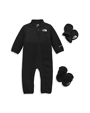 The North Face Kids' Unisex Denali Coverall, Mittens & Booties Three Piece Set - Baby In Black