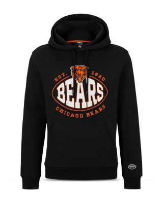 BOSS - NFL Chicago Bears Cotton Blend Printed Regular Fit Hoodie