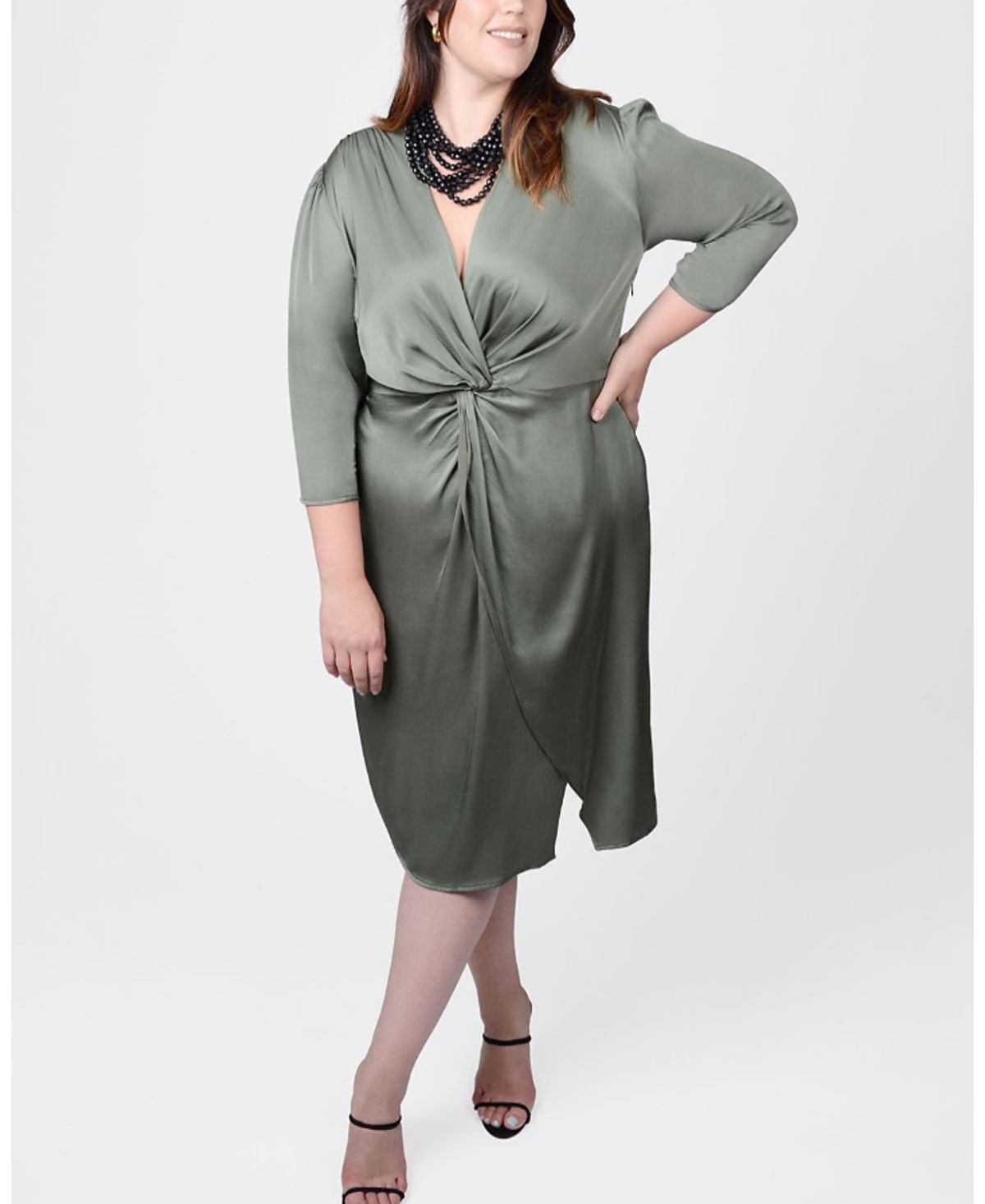 Mayes Nyc Elvie Knot Waist Dress