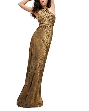 Shop Veronica Beard Alberta Dress In Brass