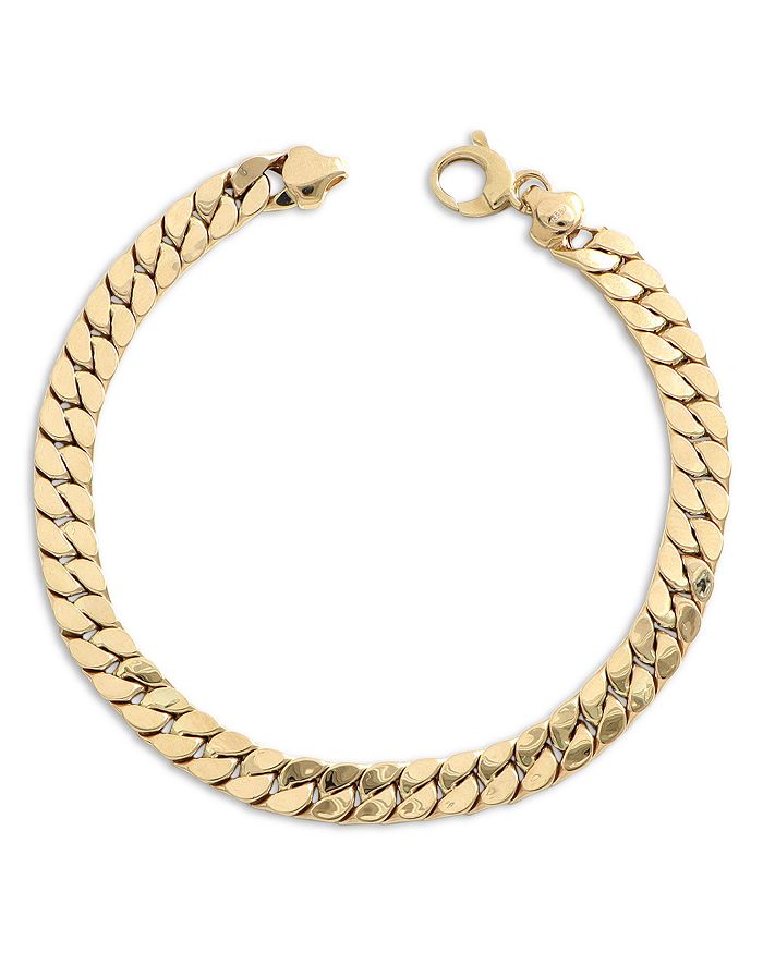 Bloomingdale's - Square Herringbone Link Bracelet in 14K Yellow Gold
