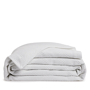 Frette Cotton Geometrics Bedspread, King - 100% Exclusive In White