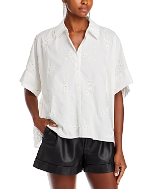 Essentiel Antwerp Evelyn Embellished Shirt In Cmb1 White