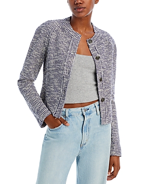 Rag & Bone Marissa Tweed Jacket In Navy