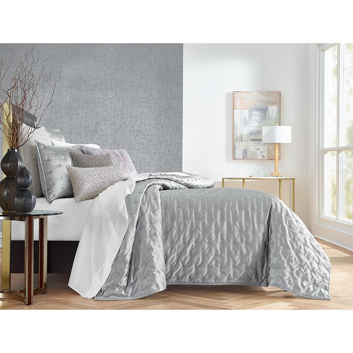 Hudson Park Collection Nouveau Coverlet, King - 100% Exclusive In Charcoal