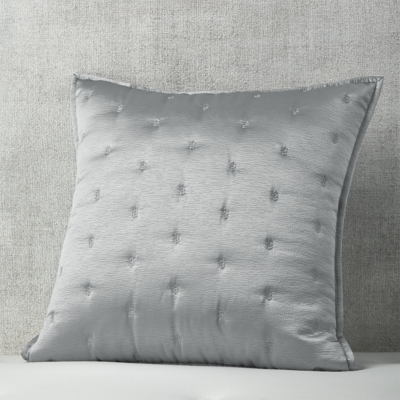 Hudson Park Collection Nouveau Quilted Euro Sham - Exclusive In Gray