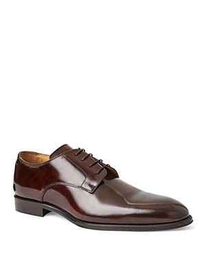 Shop Bruno Magli Men's Asti Lace Up Oxford Dress Shoes In Brown