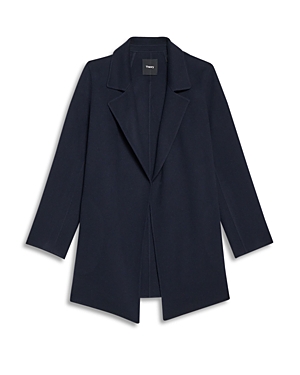 Shop Theory Clairene Double Face Jacket In New Navy