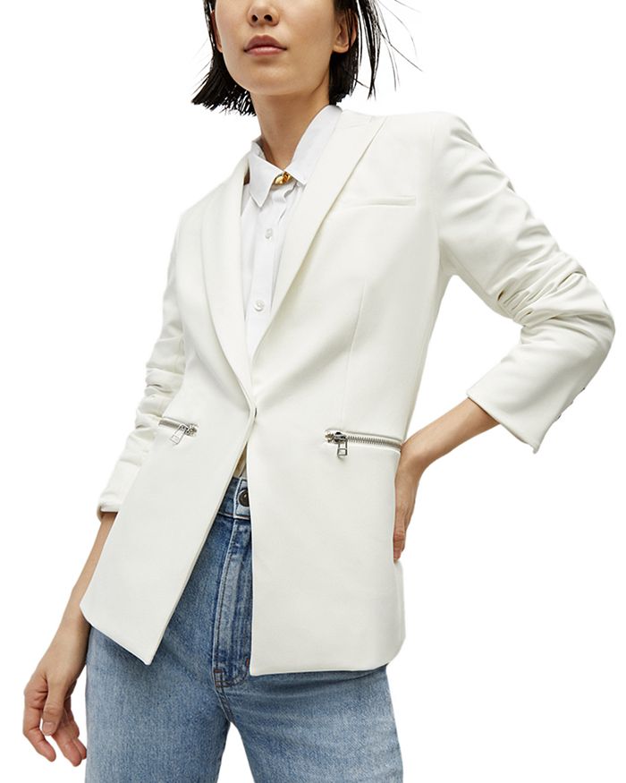 Veronica Beard Women's Scuba Jacket - White - Size 10