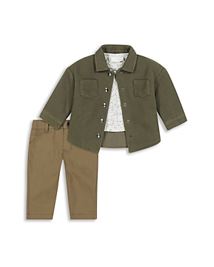 Miniclasix Boys' Jacket, Top & Trousers Set - Baby In Green