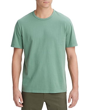 Vince Garment Dyed Crewneck Tee In Washed Mineral Green