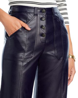 Benji Faux Leather Cropped Pants