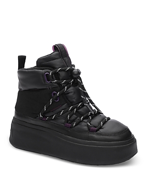 Ash Montana Platform Sneaker In Black/plum