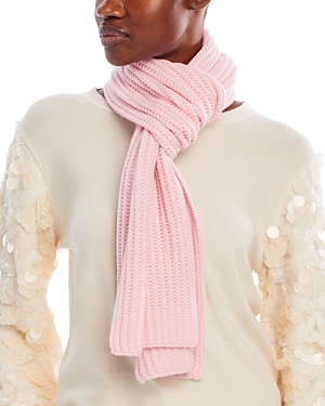 C By Bloomingdale's Cashmere Rib Knit Scarf - 100% Exclusive In Pink