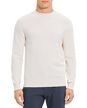 THEORY DATTER STRETCH TEXTURED CREWNECK SWEATER