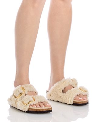 Birkenstock Women's Arizona Big Buckle Shearling Slide
