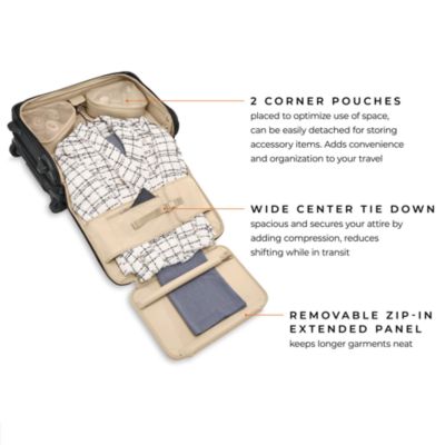 Baseline Tall Carry On 2 Wheel Garment Bag