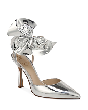 Sam Edelman Halie Bow Heel Soft In Soft Silver