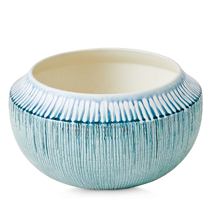 Global Views Lambs Ear Striped Flair Bowl