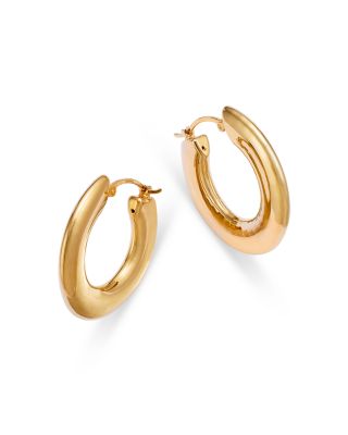 Bloomingdale's Fine Collection - Polished Small Hoop Earrings in 14K Yellow Gold