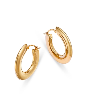 Bloomingdale's Polished Small Hoop Earrings In 14k Yellow Gold
