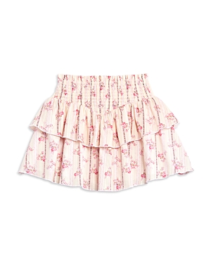 Katiejnyc Girls' Brooke Skirt - Big Kid In Floral Stripe Cream