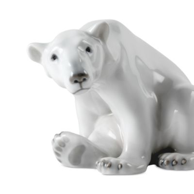 Polar Bear Sitting Figurine
