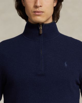 Cashmere Regular Fit Quarter Zip Mock Neck Sweater - Exclusive