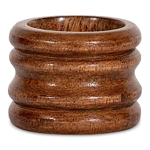 Shop Juliska Bilbao Wood Napkin Ring In Brown