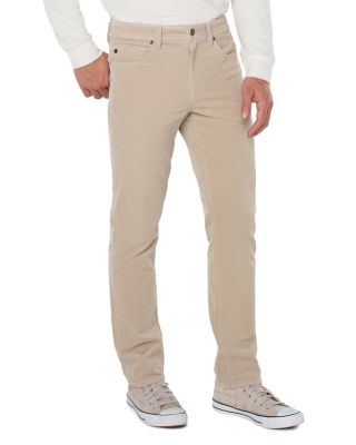 Kingston Modern Slim Straight Corduroy Jeans in Oat