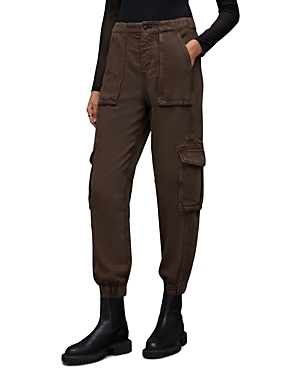 Allsaints Frieda Cargo Trousers In Warm Cacao