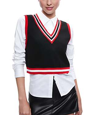 Alice and Olivia Orly Tipped Vest & Top