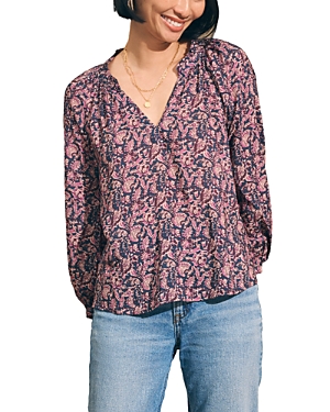 Faherty Portia Peasant Top