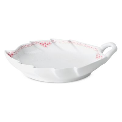 Coral Lace Leaf Dish