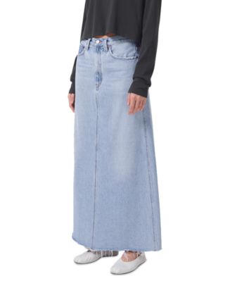 AGOLDE Hilla Denim Maxi Skirt | Bloomingdale's
