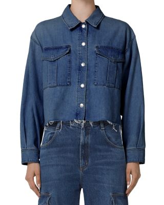 Agolde Nyx Cotton Denim Shirt In Multi ModeSens