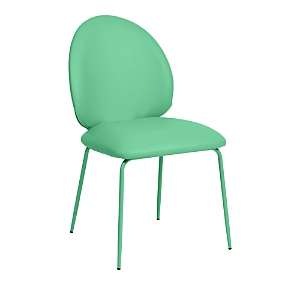 Tov Furniture Lauren Faux Leather Kitchen Chairs, Set Of 2 In Green