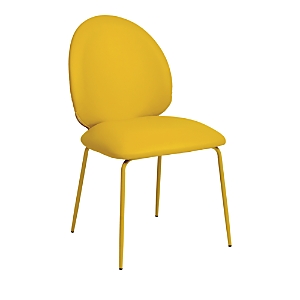 Tov Furniture Lauren Faux Leather Kitchen Chairs, Set Of 2 In Yellow