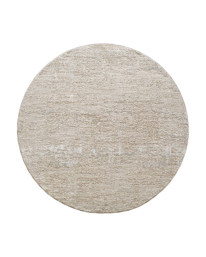 Surya Masterpiece Mpc-2318 Round Area Rug, 5'3 X 5'3 In Taupe/brown
