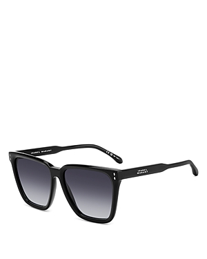 Shop Isabel Marant Cat Eye Sunglasses, 58mm In Black/gray Gradient