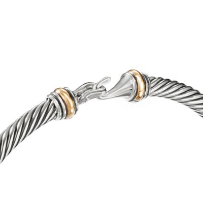 Cable Classic Buckle Bracelet with Gold