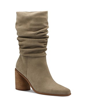 Charles David Women's Fuse Mid Calf Slouch Boots In Truffle Suede