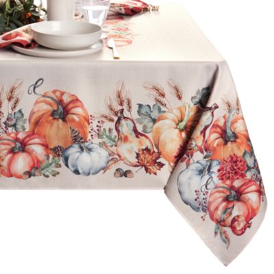 Botanical Harvest Pumpkin Engineered Table Linen Collection