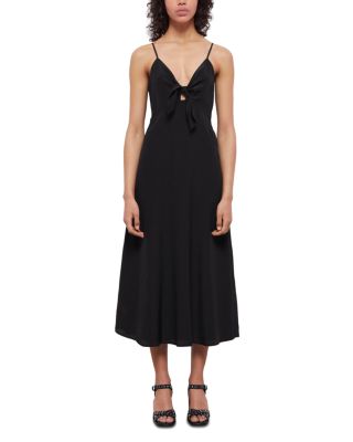 kooples black dress THE KOOPLES Black Eyelet-embellished Woven Mini Dress LADIES   Afashionistastore