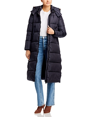 Shop Save The Duck Colette Hooded Puffer Coat In Black