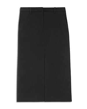 Shop Theory Midi Trouser Skirt In Black