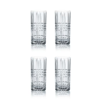 Nachtmann Square Highball Longdrink Glasses, Set of 4