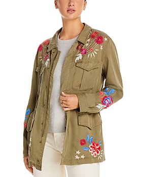 True Meaning Jacket Women's Small Military Army Blazer Green Embroidered  Coat
