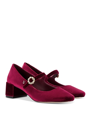 LARROUDE WOMEN'S BLAIR EMBELLISHED MARY JANE PUMPS